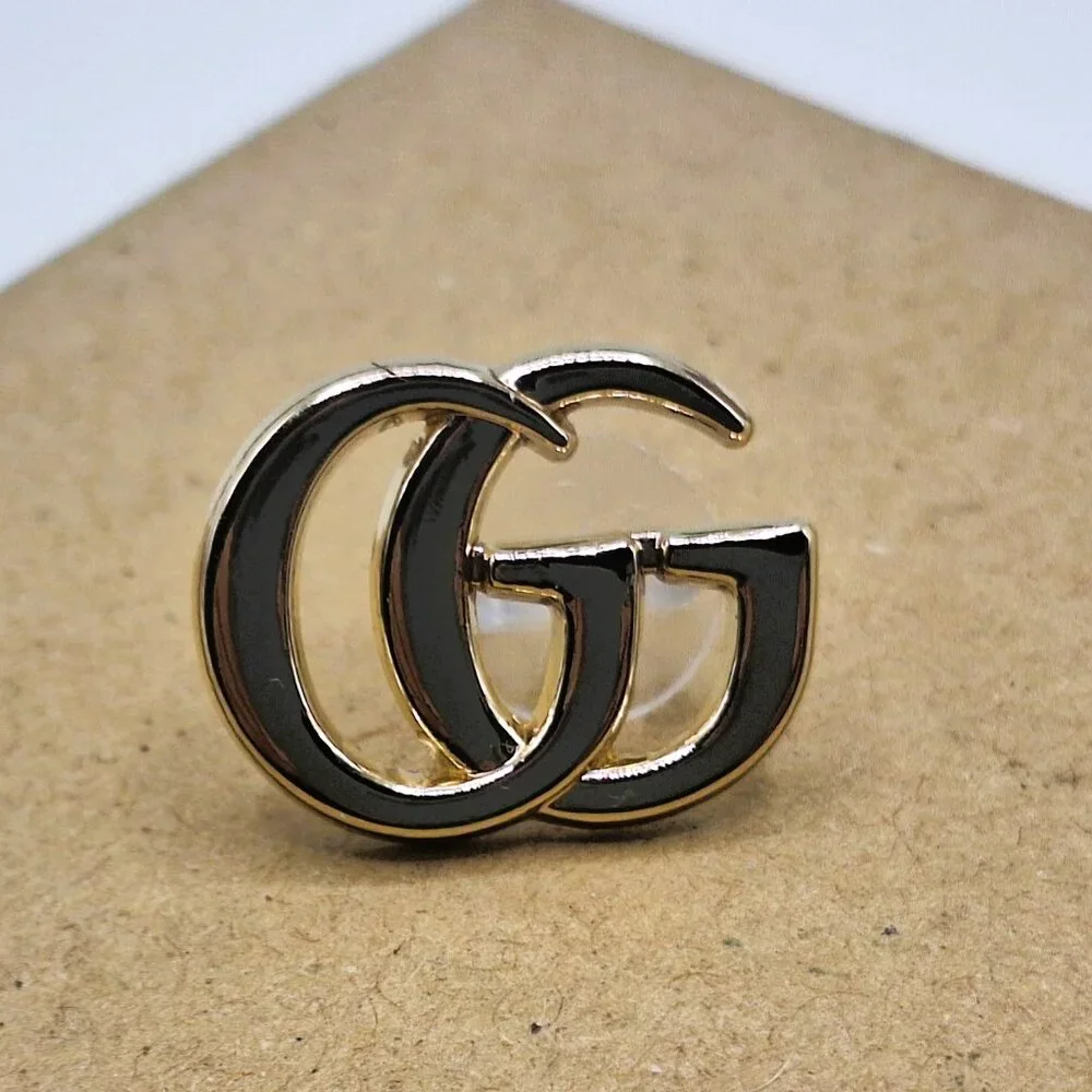 Small Vintage Gucci Interlocking G Tie Tack Pin Brooch - Picture 2 of 8